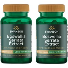 Swanson Boswellia Serrata Extract 125mg Veg Caps 2 Pack