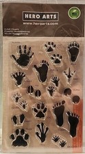 Hero Arts Clear Cling Stamps CL399 ANIMAL TRACKS