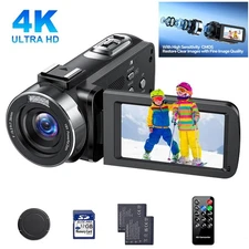 Camcorder 4K HD 42MP Video Camera 18X Zoom Digital Recorder Vlogging YouTube Cam