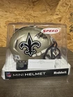 Drew Brees Riddell Mini Helmet Saints Beckett Signed Collectible
