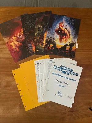 AD&D 2nd Edition - Monstrous Compendium MC8 Outer Planes - No Cover - VF - Bild 1 von 4
