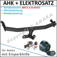 AHK ES13 FüR Nissan Almera 00-06 FließHeck AnhäNgerkupplung Eph-Deaktivierung