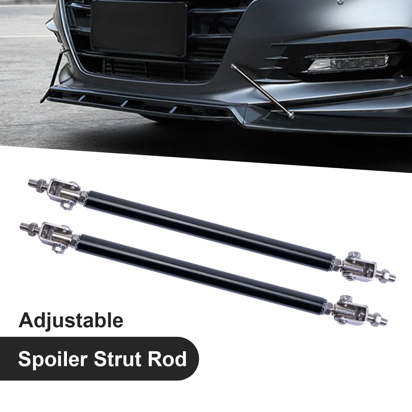 For Chevy Camaro  Front Bumper Lip Spoiler Kit +86.6" Car Side Skirt Glossy