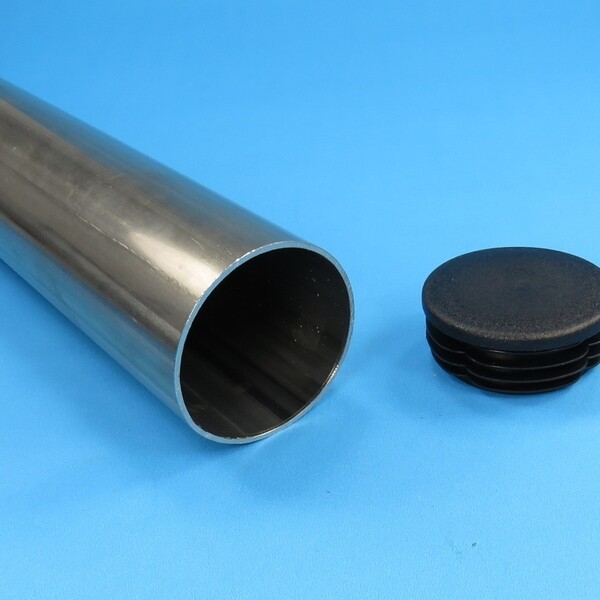 Bodenhülse Edelstahl Rohr Ø 42,4 48,3 60,3 Sonnensegel Pfosten Einbetonieren V2A