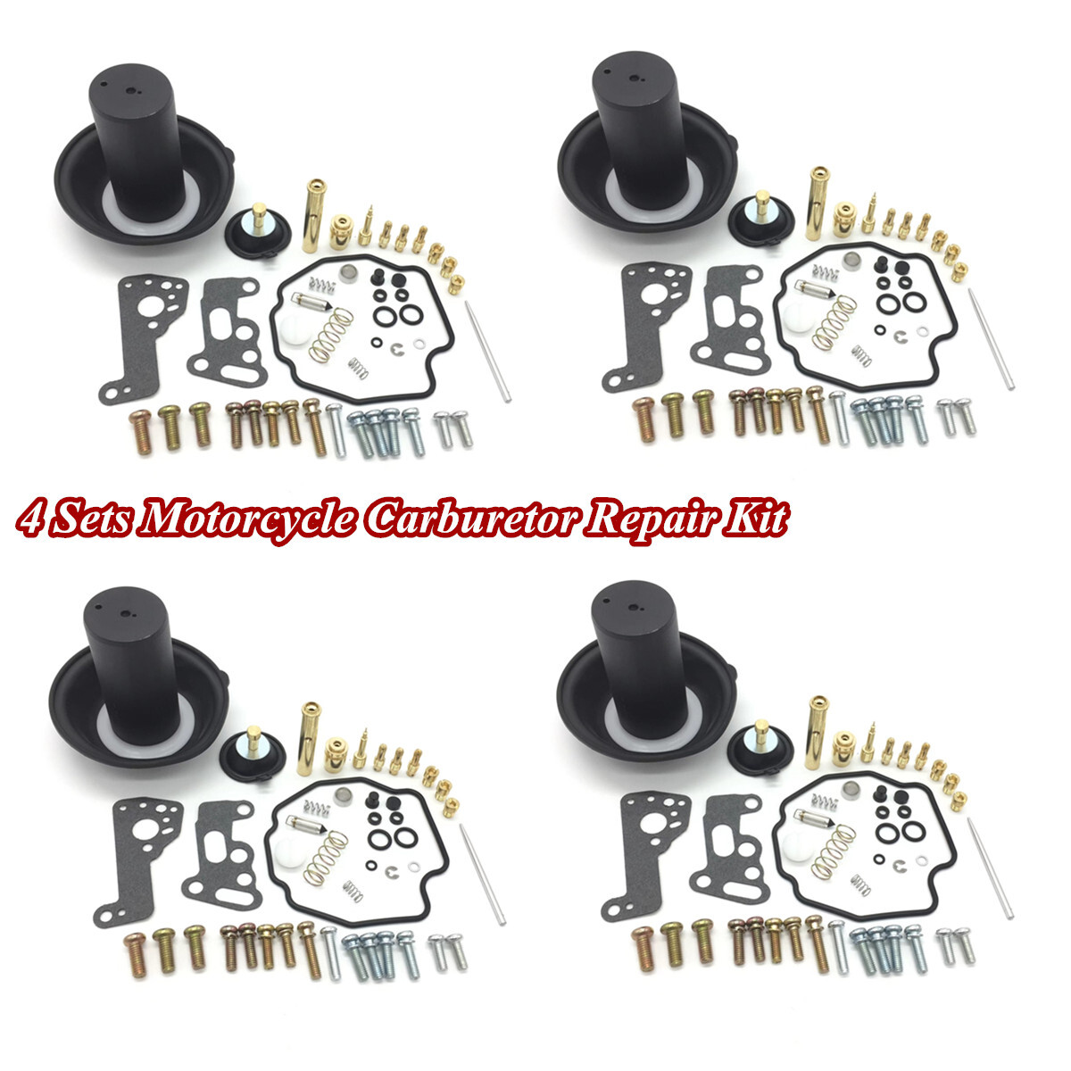 4 Sets Carburetor Repair Kit with Diaphragm For Yamaha VMAX 1200 Vmax
