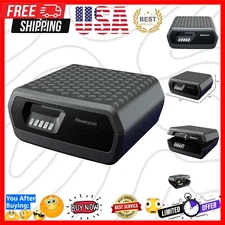 Waterproof Fire Safe with Digital Lock - Compact 0.36 Cu Ft Storage Solution