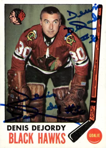 Denis DeJordy - Signed 1969-70 O-Pee-Chee Card #66 READ
