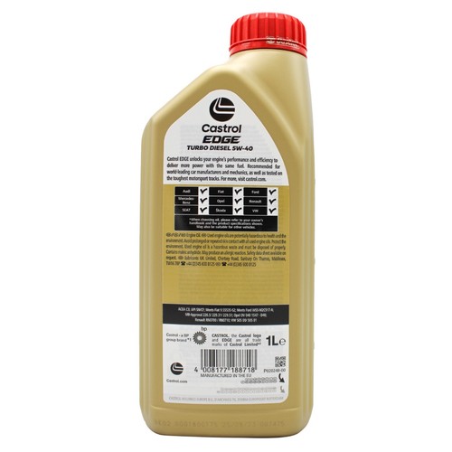 INSPEKTIONSKIT + 5LT ÖL CASTROL EDGE 5W40 FILTERSET BOSCH VW GOLF 5 V 1K 1.9 TDI - Bild 6 von 7