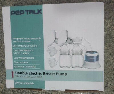 Double Electric Breast  PEP TALK Feeding Pumps 3 Modes & 9 Levels