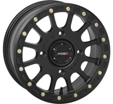 SYSTEM 3 Off-Road SB-5 Beadlock Wheels 14x7, 4/137, 5+2 Matte Black 14S3-5537