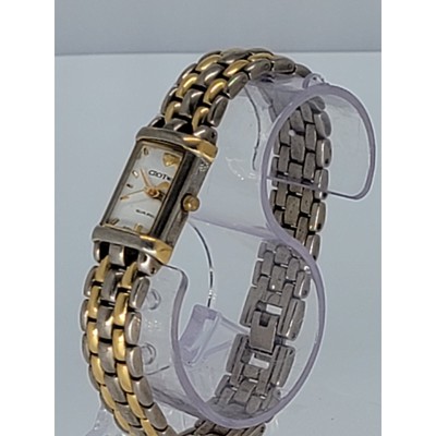 Montre Femme Croton Equator - Or 18 Carats, Quartz Suisse, étanche, Vintage Chic