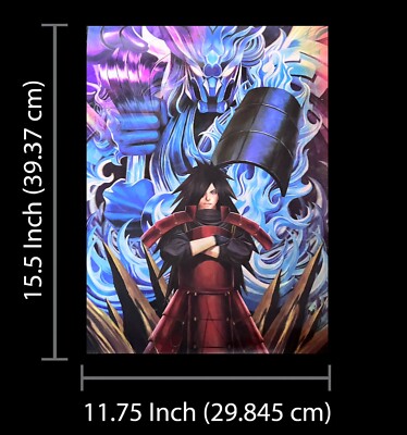 Affiche murale Naruto Shippuden Sasuke Anime - Plaque métallique rétro