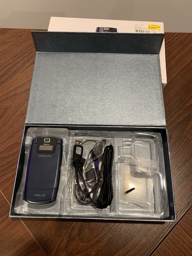 Samsung Flip Phone SPH-A513 Helio Fin Dual Band 3GB 2007 BLUE/BLACK New Battery - Picture 18 of 23