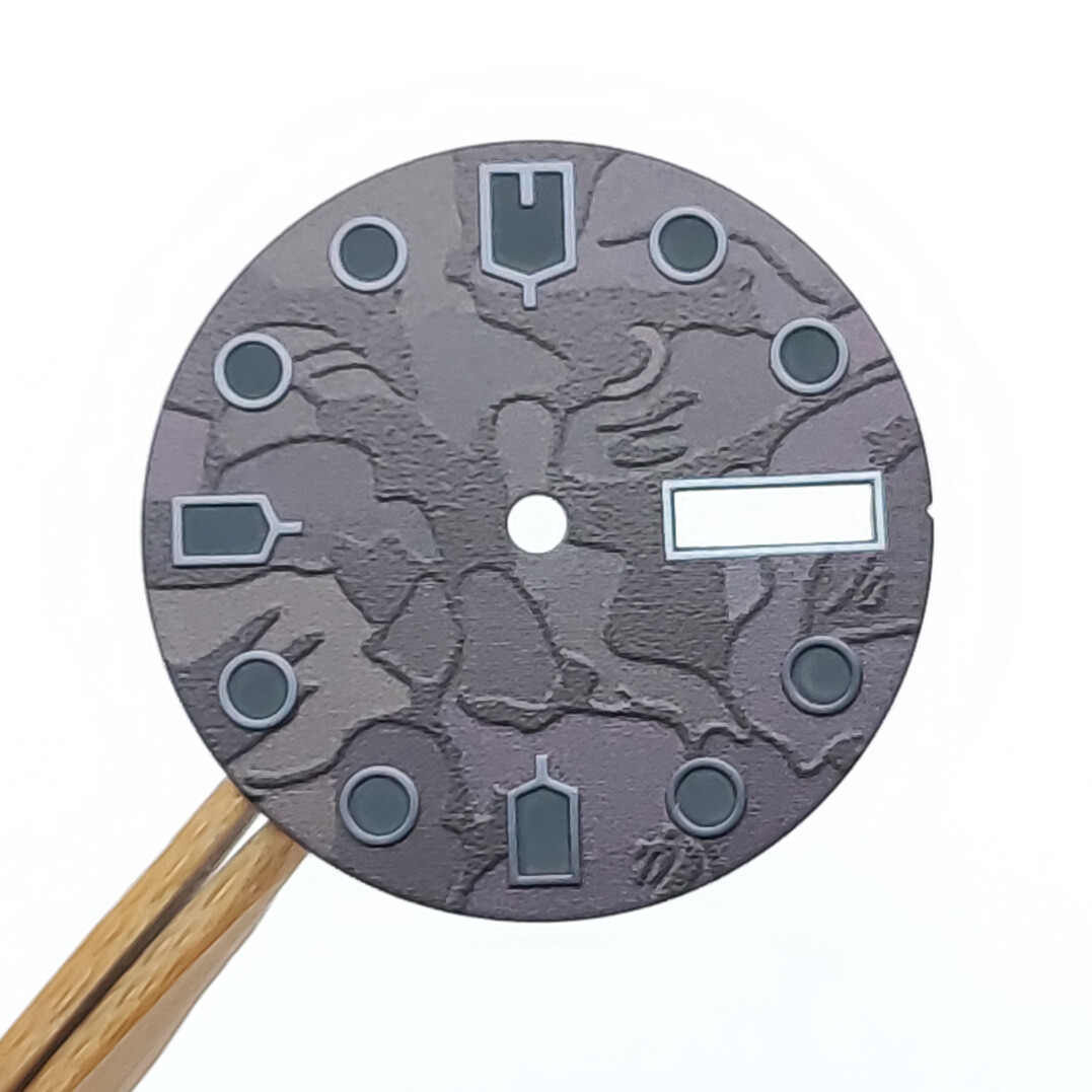 NH35 Dial 28.5mm Black Dial Green Lume for NH35 NH36 Movement Watch Accessories