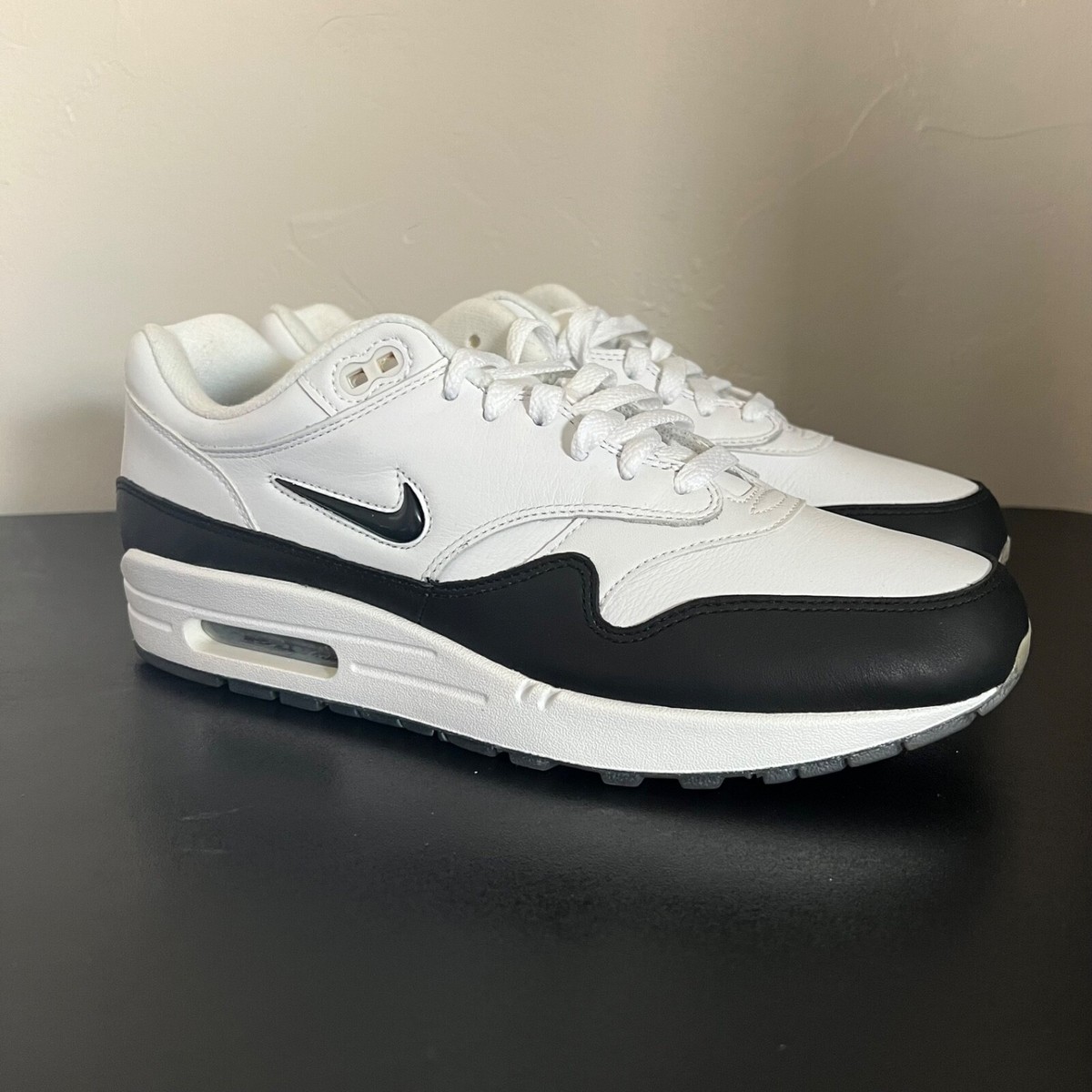Nike Air Max 1 Premium SC Jewel White Black 918354-100 Nike Air Max 1 Premium SC Jewel White Black 918354-100