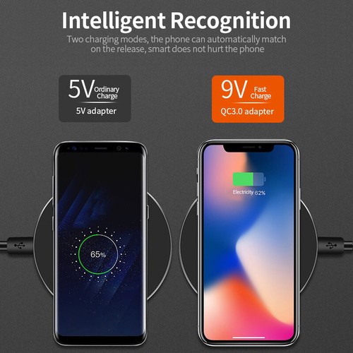 Fast wireless charger for iPhone 12 11 X XR XS 8 Samsung X Huawei OPPO 10/20W QI - Picture 5 of 7