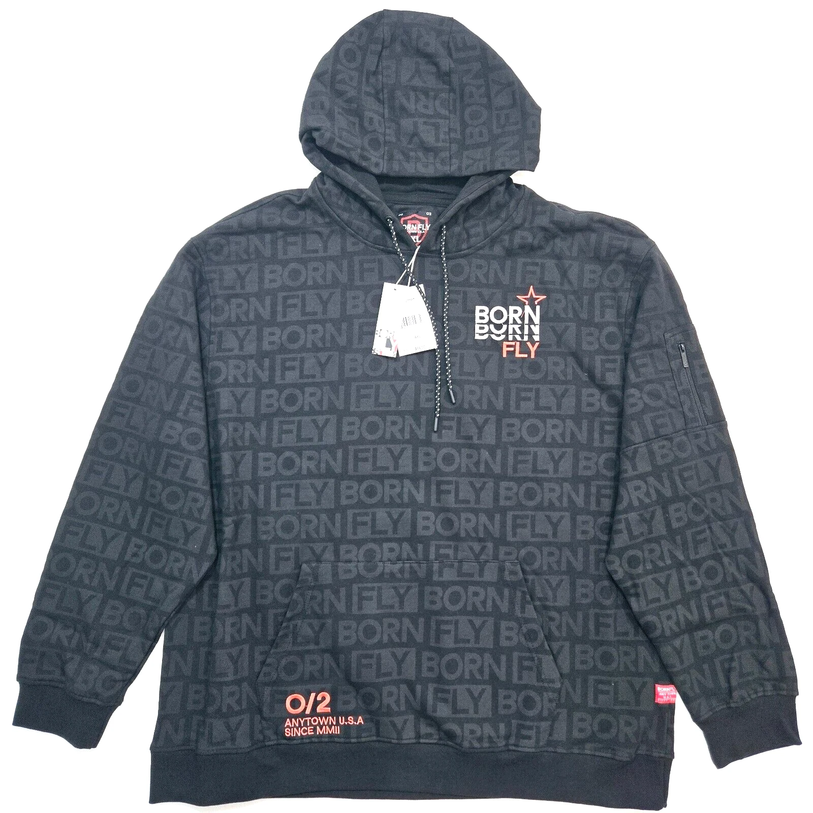 Born Fly Men's Black Big & Tall Classic Pullover Hoodie Cool Design Long Sleeve
Opens in a new windo
