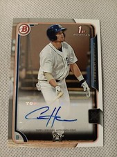 2015 CONNOR HARRELL BOWMAN AUTOGRAPHED AUTO ROOKIE CARD RC #PA-CH DETROIT TIGER 