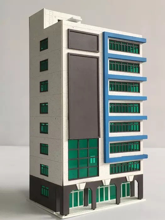 1/160 N Scale Buildings Train Railway Modern Business Shopping