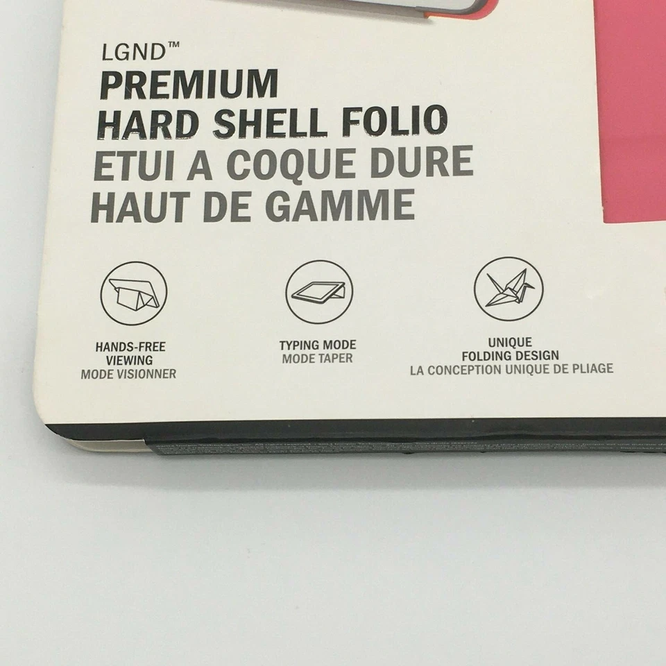 iPad Air 2 Case Incipio Premium Hard Shell Folio LGND iPad Air IPD-356-PNK - Image 4 of 4