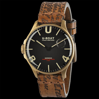 U-BOAT DARKMOON 44 mm IP Bronze Quarz Armbanduhr  NEU