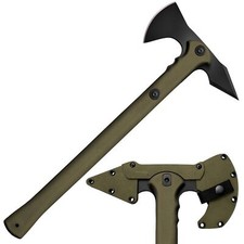 Cold Steel Trench Hawk Steel Blade OD Green Polypropylene Handle CS90PTHG