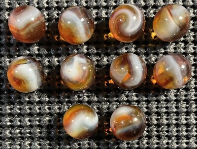 RARE Jabo Classic Marbles 5/8  Set of 10 Lot#A234