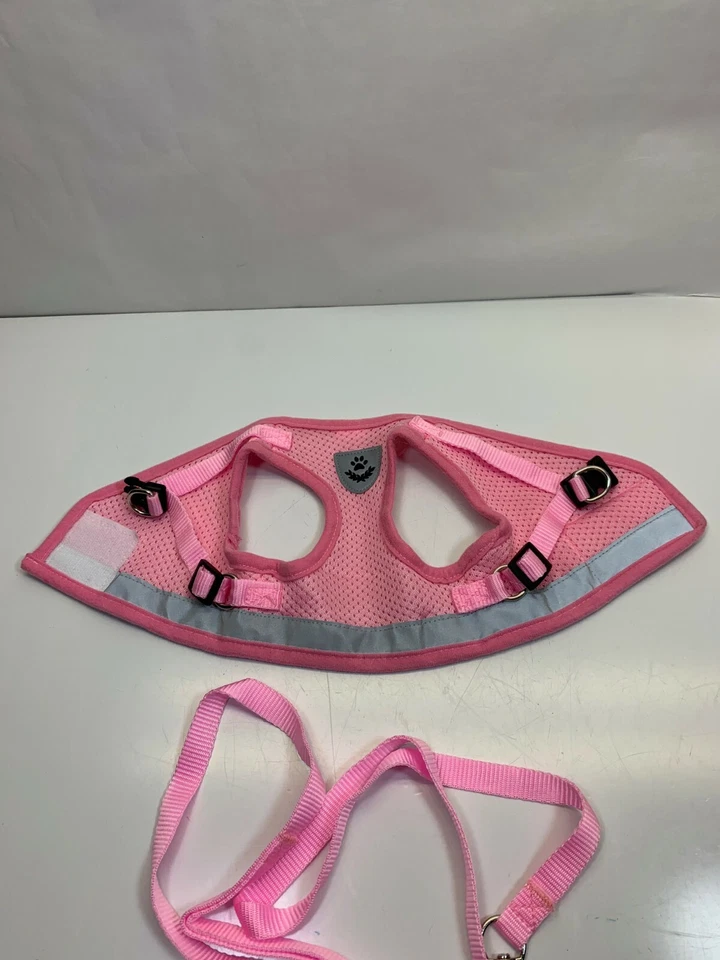  Conjunto de chaleco y correa arnés de malla transpirable para perro mediano Foto 2 de 4