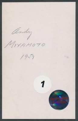 1957 Andy Miyamoto, Japanese Baseball Slugger Vintage Photo | eBay
