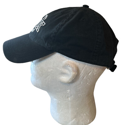 Pink by Victoria's Secret Cap Baseball Hat BLACK White Campus Hat