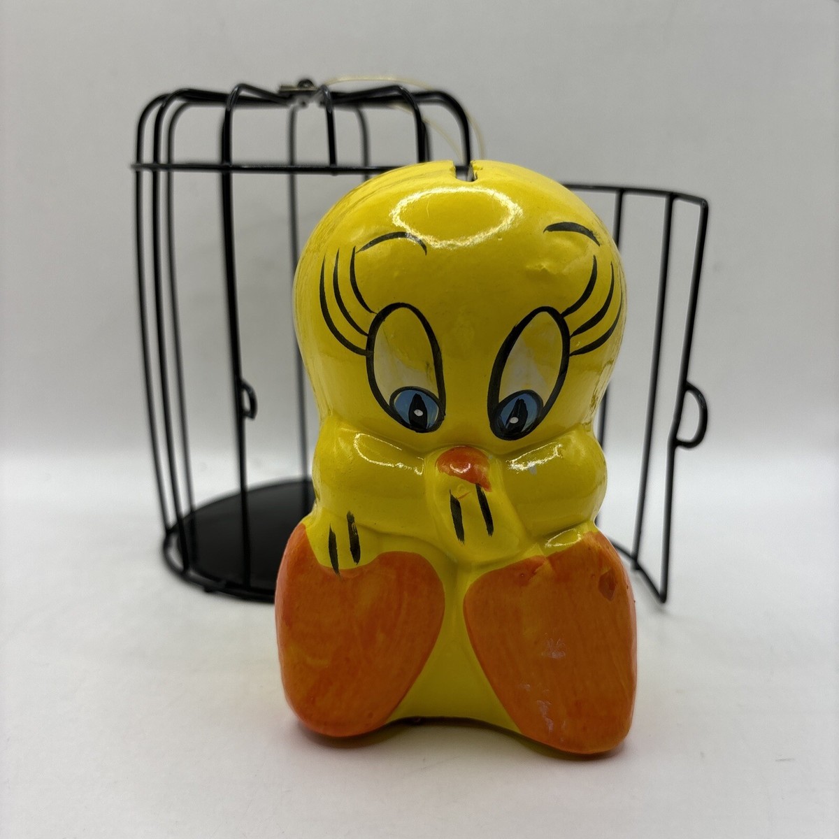 Rare Vintage Looney Tunes Tweety Bird in Cage Bank | eBay
