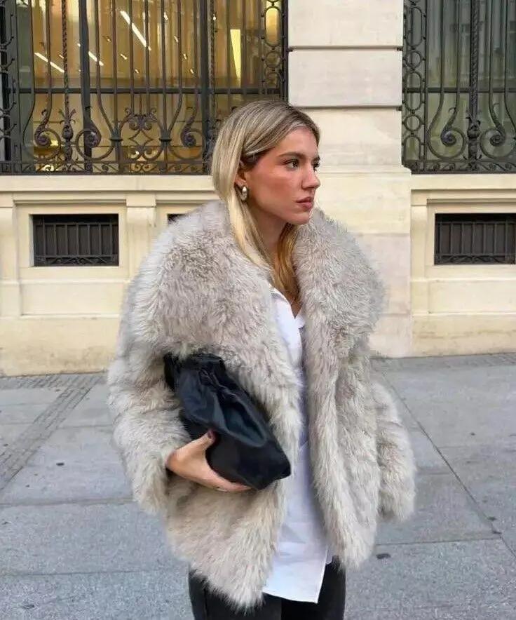 New Woman Short Faux Fur Jacket Ecru, Warm Winter Coat Outdoor Top Ladies S,m,l | eBay New Woman Short Faux Fur Jacket Ecru, Warm Winter Coat Outdoor Top Ladies S,m,l | eBay