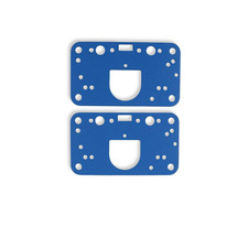 Pair Metering Block Gaskets Blue Non Stick Reusable 4150 Carb Fits Holley