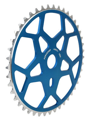 Chop Saw 44T SNOWFLAKE bicycle chainwheel - BLUE ANODIZED | eBay