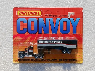 Matchbox Convoy CY9 PETERBILT MIDNIGHT X PRESS TRUCK NEW SEALED RARE MODEL