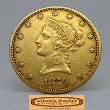 1879 Liberty Head Gold $10, Eagle, Mintage of 384,740 Coins - #B47026NQ