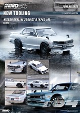 Inno64 164 Nissan Skyline 2000 Gt-r Kpgc10 Silver Diecast Model Car