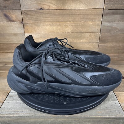 Adidas Originals Ozelia Mens 12 Sneakers Black Running Shoes Bold Chunky 