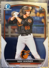 2023 Bowman Draft Chrome 1st Prospect Max Wagner #BCP-8 Baltimore Orioles