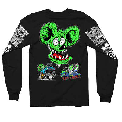 RAT FINK 袖プリ マルチ 長袖 Tシャツ Lサイズ Ed Roth RAT FINk ED BIG DADDY ROTH LONGSLEEVE TSHIRT | eBay