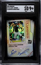 2020 Donruss Eloy Jimenez Classified Signatures SGC 9 w/10 AUTO