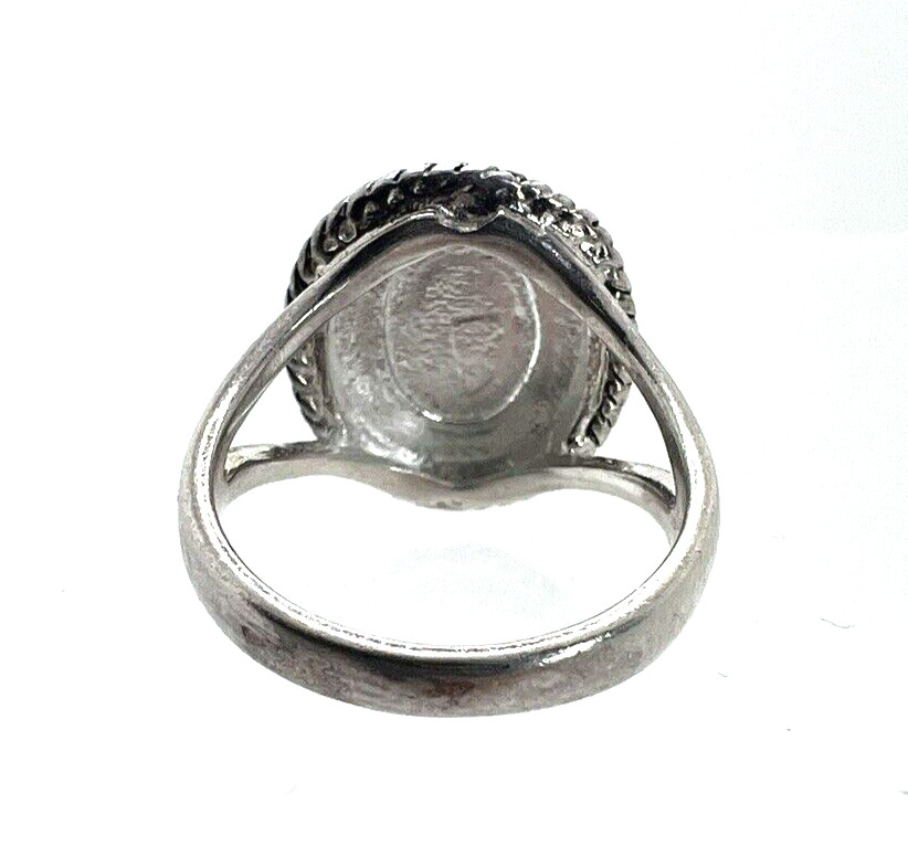 Solid Sterling Silver 925 Plain Signet Ring Size … - image 5