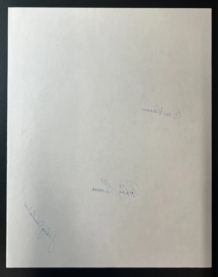 Don Larsen/Bobby Thomson/Etc. Signedx3 Print JSA w/COA 'The Dodger Undoers' MLB! - Image 3 of 4