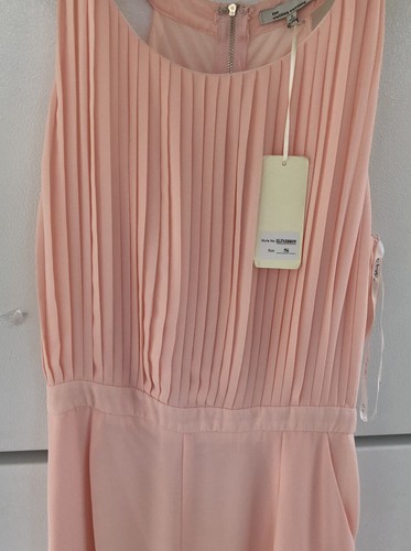 The clothing company Woman small pale pink pleated front sleeveless Jumpsuit - Picture 3 of 10