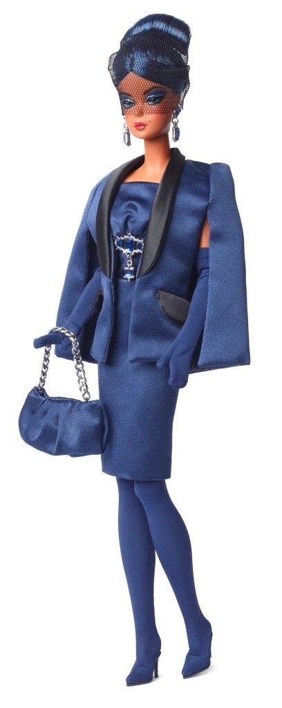 MATTEL Barbie doll in a sapphire blue dress HRM60 | eBay
