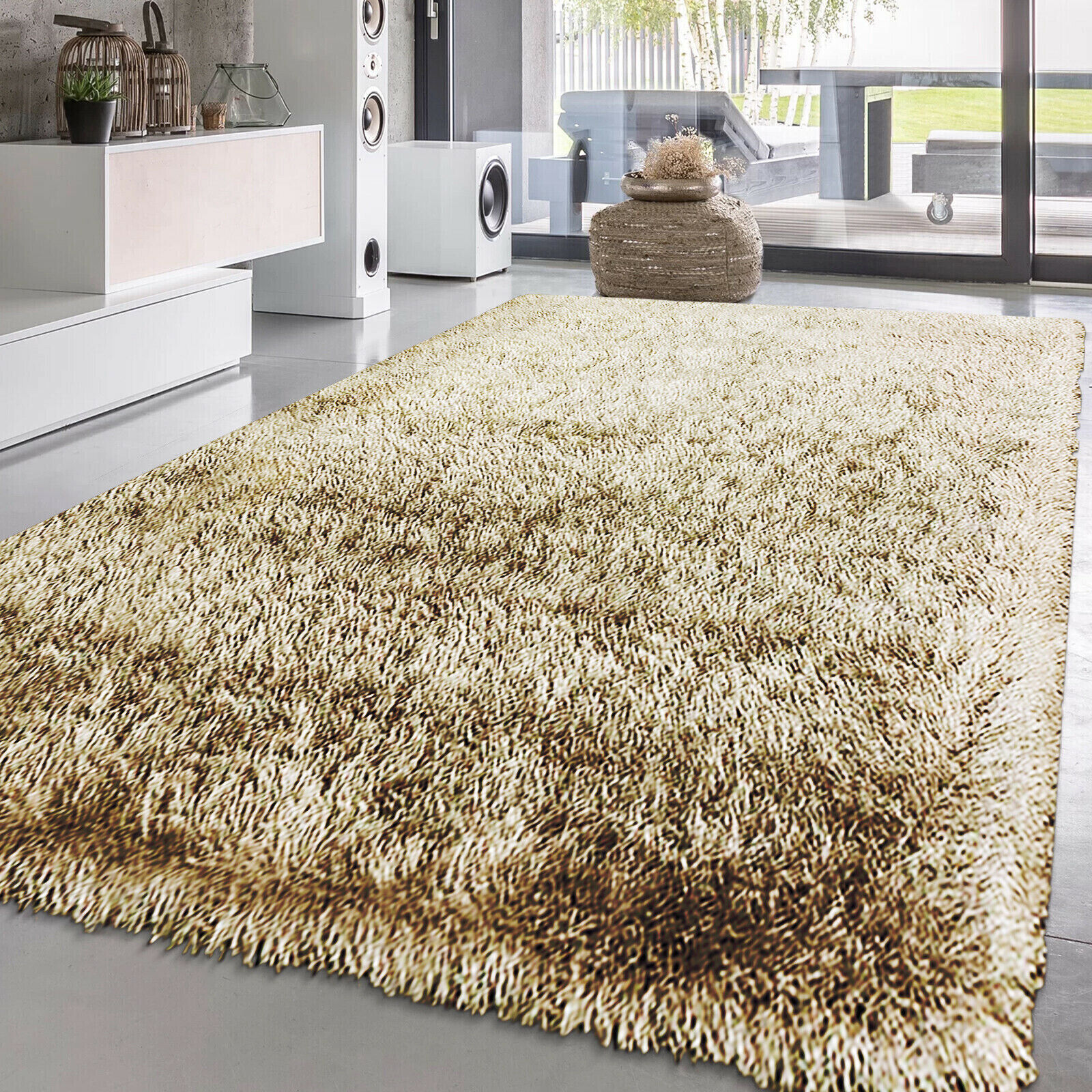 Fluffy Rugs Large Shaggy Non Slip Rug Super Soft Mat Living Room