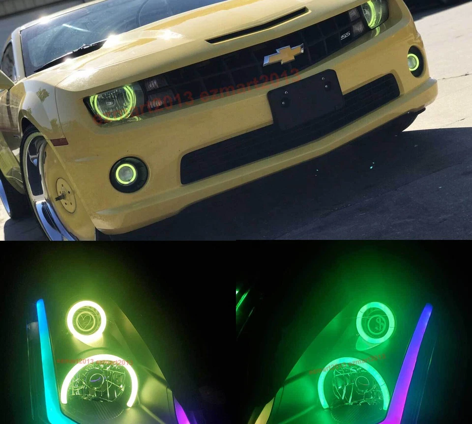 Anillo halo LED Flow RGB para Yamaha R1 R6 R6S Dream color ojo de ángel dinámico DRL Foto 4 de 4