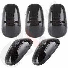 Pack of 5 Smoke Roof Running Clearance Light Cover for 99-02 Dodge Ram 2500 3500