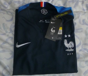 Détails Sur Joli Maillot Neuf Football Nike équipe De France Deux étoiles