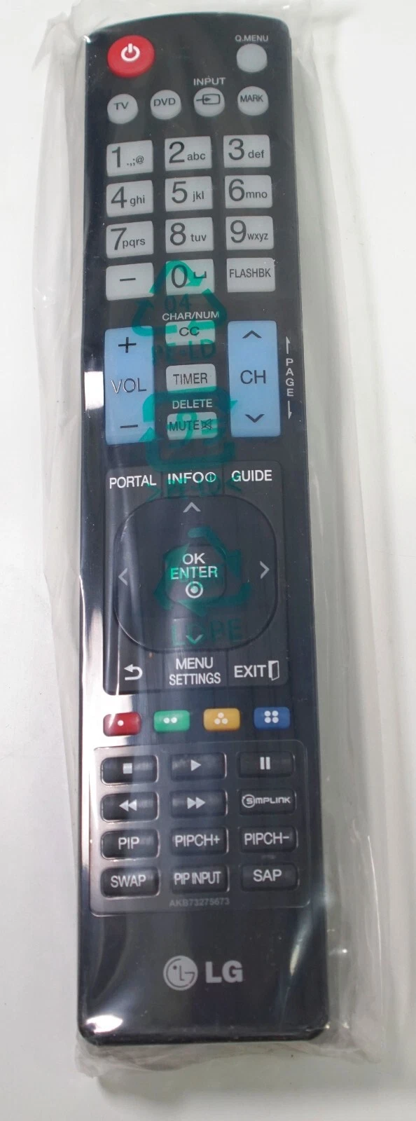 LG AKB73275673 TV Remote Control - Thumbnail 2